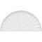Ekena Millwork Half Round Sunburst Architectural Grade PVC Pediment, 58"W x 29"H x 2"P PEDPS058X290HRO01 - alternate 4